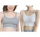 Cotton Blend Padded Camisole Bra for Women 
