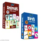 Flash Cards - Set of 2 Flash Cards for Kids - Animals, Birds