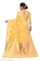 Chanderi Cotton Zari Woven Saree for Women 