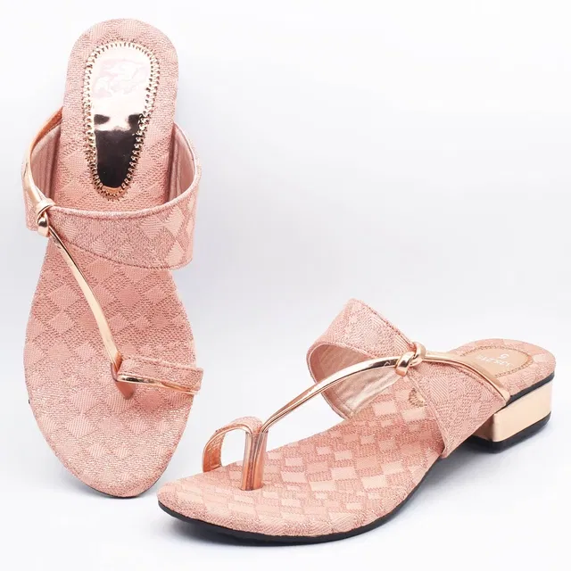 Heels for Women (Peach, 7)