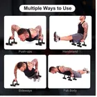 Plastic Push Up Bars for Strength Exercise, Blue