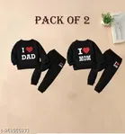 Hosiery Cotton Full Sleeves T-Shirt with Pant Clothing Set for Kids 