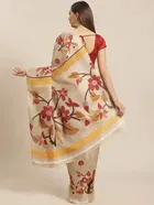 शारदा क्रिएशन खादी प्रिंटेड साड़ी 