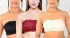Super Net Padded Strapless Bras for Women (Multicolor, 28) (Pack of 3)