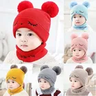 Woolen Printed Cap for Kids (Multicolour, Pack of 1)