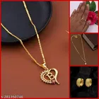 Combo of Alloy 2 Pcs Pendant with 1 Earrings & Ring 
