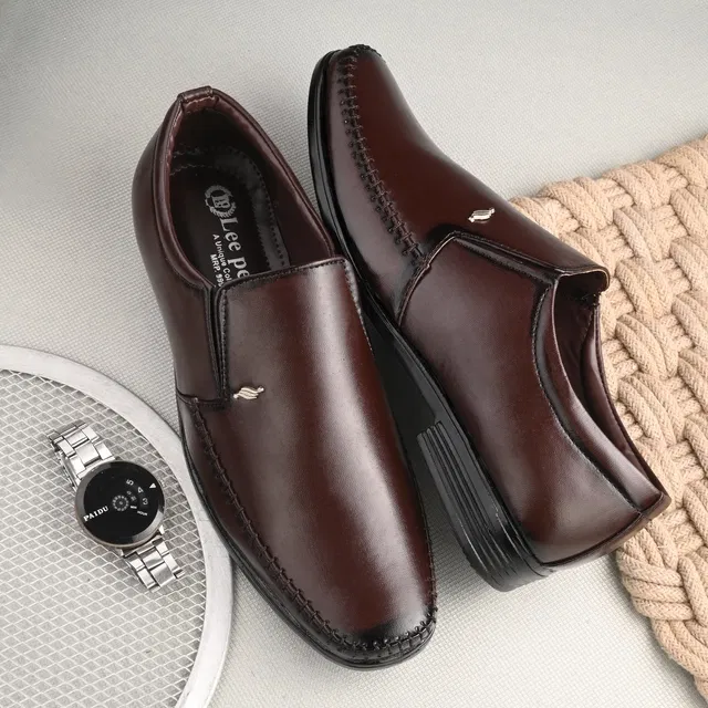 Formal Shoes for Men (Brown, 9)