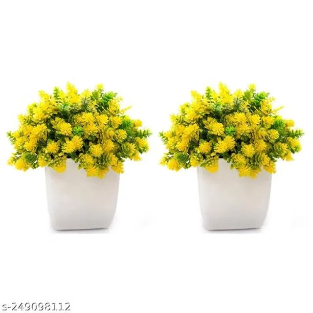 Plastic Artificial Flower (Multicolor, Pack of 2)