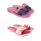 Combo of Sliders & Flats for Women (Multicolor, 5) (Set of 2)