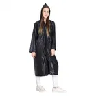 Solid Overcoat with Hoods and Side Pocket Raincoat for Women 