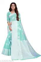 Jacquard Zari Woven Saree for Women 