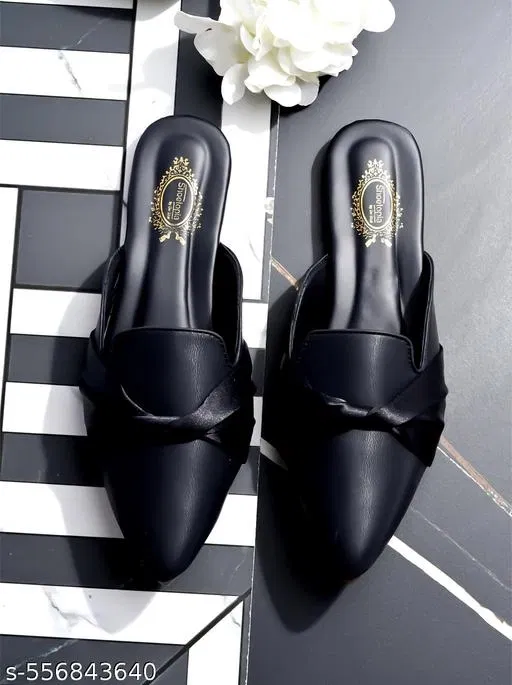 Shoetopia Black Mules Size 6.0
