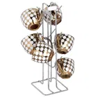 Stainless Steel Cup Stand Cup Holder & Glass Stand & Chakla Belan Stand & Hook Rail For Kitchen 