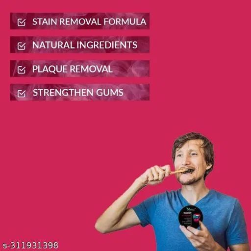 Oneway Happiness Activated Charcoal Teeth Whitening Powder (75 g)