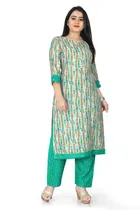 Cotton A-Line Kurti with Pant 