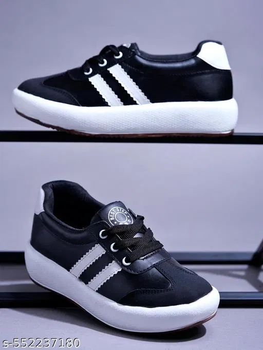 Shoetopia Girls Sneakers Black (12-13 Years)