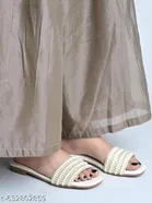 Shoetopia Flat Sandals Cream IND-9
