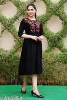 Rayon Embroidred Anarkali Kurti for Women 