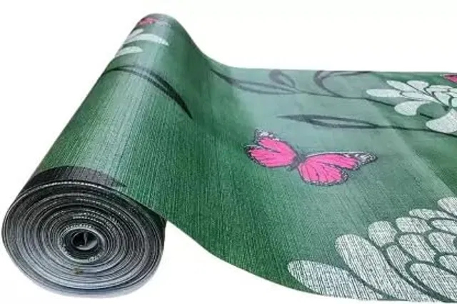 Laminated Non Woven Multipurpose Kitchen Cabinet Drawer Shelf Mat (Multicolor, 45x500 cm)
