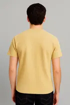 Round Neck Structured T-Shirt for Men 