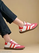 Solid Synthetic Slip-on Sneakers for Women 