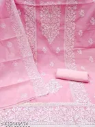 Chanderi Cotton Embroidered Punjabi/All Over Suits for Women 