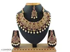 Maroon Free Size Jewellery Set for Women