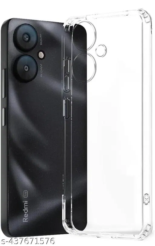 Silicone Mobile Cover for Redmi 13C 5G / Poco M6 5G (Multicolor)