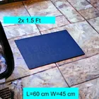 PVC Solid Doormat (Blue, 2x1.5 ft)