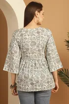 Cotton Printed Top for Women 