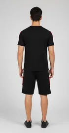 Polyester Printed Co-Ord Set for Men, Black 