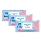 Parachute Advansed Baby Face & Body Baby Wipes With Virgin Coconut Oil + 99% Pure Water, 72 Pulls, 