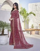 Georgette Printed Saree for Women 
