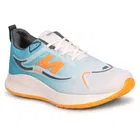 We Shine Sports Shoes for Men (Sky Blue & Orange, 6)