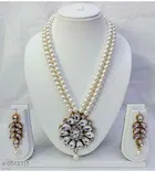 Stylish Alloy & Pearl Women's Jewellery Set