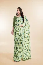 Georgette Printed Saree for Women 