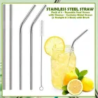 Stainless Steel Straw with Cleaning Brush 