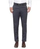 Poly Viscose Solid Trouser for Men (Dark Grey, 28)