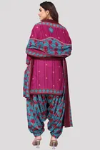Cotton Suit Fabric with Dupatta for Women 