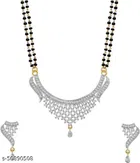 Alloy Mangalsutra with Earrings for Women 
