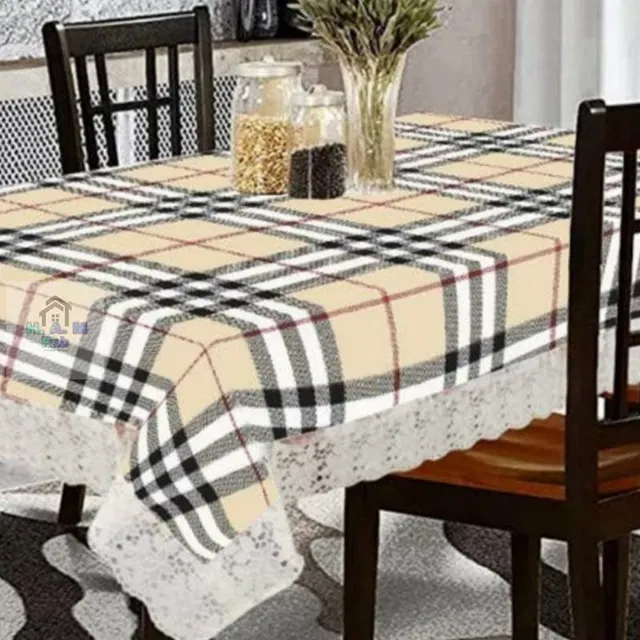 PVC Printed 4 Seaters Table Cover (Multicolor, 40x60 inches)