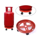 Plastic 360° Rotating Gas Trolly, Red