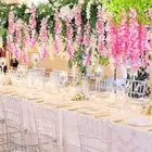 Polyester Artificial Hanging Flower Garlands 