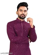 Embellished Waist Kurta for Men 
