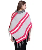 Woolen Self-Design Ponchos for Women 