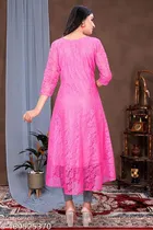 Net Kurti for Women,  Pink  