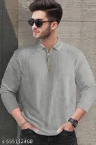 Cotton Blend T-shirt for Men, Grey 