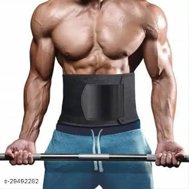 Sweat Belt for Unisex (Black, Free Size)