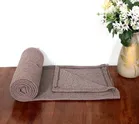Combo Pack of 4 Arch Melange Fleece Blanket 380gms 120x220cm Brown