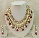 Alloy Necklace with Earrings for Women 